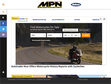 Tablet Screenshot of motorcyclepowersportsnews.com